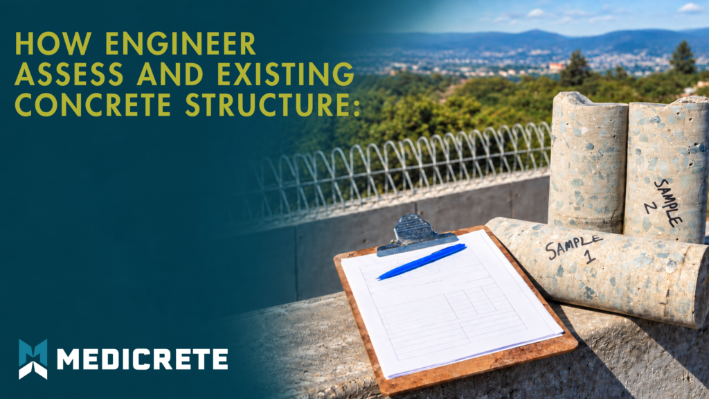 How engineers assess an existing concrete structure